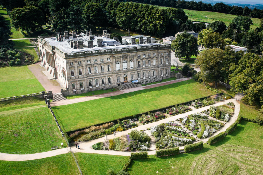 aerial view of Northern College and garden